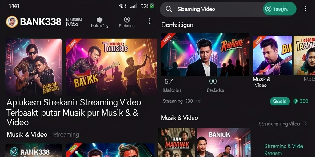 Tampilan antarmuka BANK338 yang sederhana dan fungsional untuk Streaming Video.