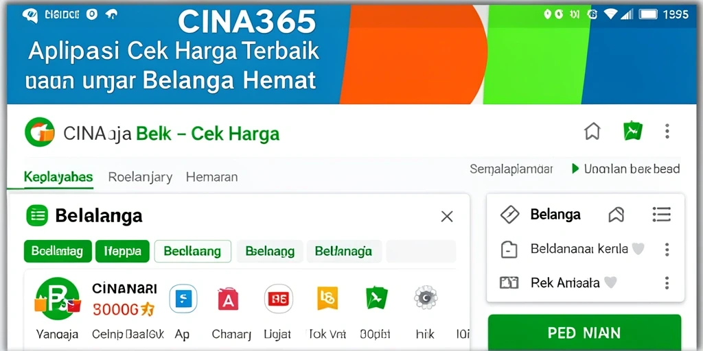 Antarmuka CINA365 menampilkan perbandingan harga produk secara jelas.