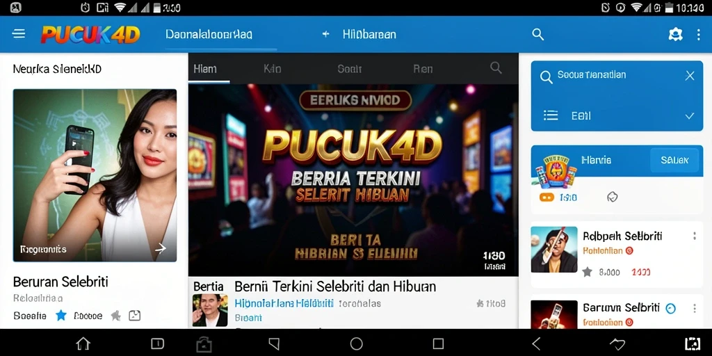 Tampilan antarmuka PUCUK4D yang menarik dan informatif.